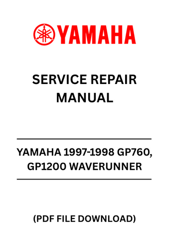 Revitalize your Yamaha Waverunner with the 1997-1998 GP760 and GP1200 Service Repair Manual in PDF format. This comprehensive guide is designed to provide you with all the essential information needed to maintain and repair your watercraft efficiently. With detailed diagrams, step-by-step instructions, and troubleshooting tips, you'll have everything you need at your fingertips.