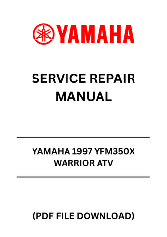 Unlock the full potential of your 1997 YAMAHA YFM350X WARRIOR ATV with our comprehensive Service Repair Manual in PDF format. This essential guide is designed to provide you with detailed instructions, diagrams, and troubleshooting tips to keep your ATV running smoothly and efficiently.