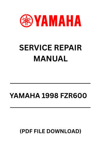 Unlock the full potential of your 1998 Yamaha FZR600 with our comprehensive Service Repair Manual in PDF format. This essential guide provides detailed instructions and diagrams, ensuring you have everything you need to perform maintenance and repairs with confidence.