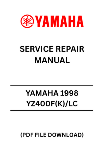 Unlock the full potential of your 1998 YAMAHA YZ400F(K)/LC with our comprehensive Service Repair Manual in PDF format. This essential guide is designed to provide you with detailed instructions and insights, ensuring that you can maintain and repair your motorcycle with confidence.