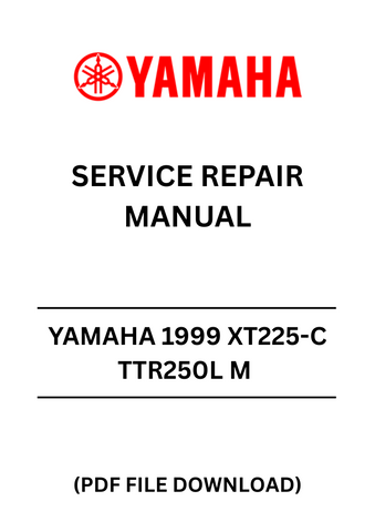 Unlock the full potential of your YAMAHA 1999 XT225-C TTR250L M with our comprehensive Service Repair Manual in PDF format. This essential guide is designed to provide you with detailed instructions and insights, ensuring that you can perform maintenance and repairs with confidence.