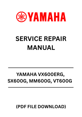 Unlock the full potential of your Yamaha snowmobile with the comprehensive 2001-2002 VX600ERG, SX600G, MM600G, and VT600G Service Repair Manual. This PDF file is your ultimate guide to maintaining and repairing your snowmobile, ensuring optimal performance and longevity.