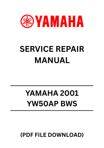 Unlock the full potential of your Yamaha 2001 YW50AP BWS with our comprehensive Service Repair Manual in PDF format. This essential guide is designed to provide you with detailed instructions and insights, ensuring that you can perform maintenance and repairs with confidence.