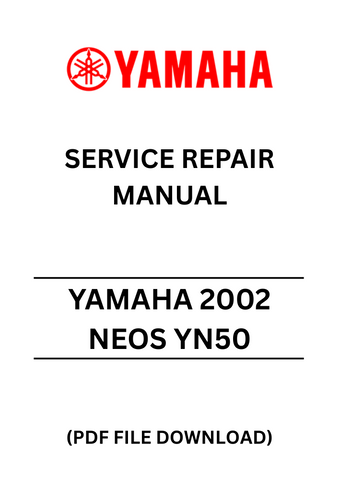 Unlock the full potential of your Yamaha 2002 Neos YN50 with our comprehensive Service Repair Manual in PDF format. This essential guide provides detailed instructions and diagrams, ensuring you have everything you need for effective maintenance and repairs. Whether you're a seasoned mechanic or a DIY enthusiast, this manual is designed to simplify the process and enhance your understanding of your scooter.