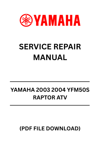 Unlock the full potential of your Yamaha YFM50S Raptor ATV with our comprehensive 2003-2004 Service Repair Manual. This PDF file is your ultimate guide to maintaining and repairing your vehicle, ensuring it runs smoothly and efficiently for years to come.