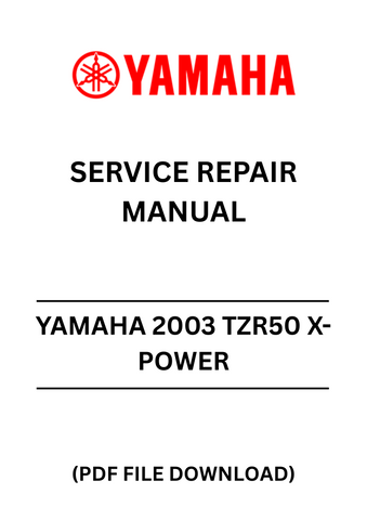 Unlock the full potential of your YAMAHA 2003 TZR50 X-POWER with our comprehensive Service Repair Manual in PDF format. This essential guide is designed for both novice and experienced mechanics, providing detailed instructions and diagrams to ensure your motorcycle runs smoothly and efficiently.