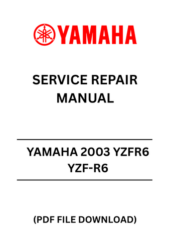 Unlock the full potential of your 2003 Yamaha YZF-R6 with our comprehensive Service Repair Manual in PDF format. This essential guide is designed to provide you with detailed instructions and insights, ensuring that you can perform maintenance and repairs with confidence.