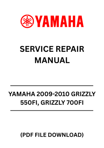 Unlock the full potential of your Yamaha Grizzly 550FI and 700FI with our comprehensive Service Repair Manual, specifically designed for the 2009-2010 models. This PDF file is an essential resource for both seasoned mechanics and DIY enthusiasts, providing detailed instructions and diagrams to ensure your ATV runs smoothly and efficiently.
