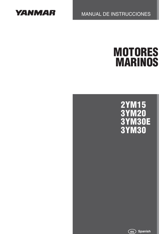 YANMAR 2YM15, 3YM20 (0AYMM-S00202) INSTRUCTION MANUAL - PDF FILE