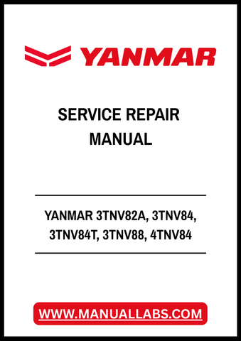 YANMAR 3TNV82A, 3TNV84, 3TNV84T, 3TNV88, 4TNV84, 4TNV84T, 4TNV88, 4TNV94L, 4TNV98, 4TNV98T, 4TNV106, 4TNV106T INDUSTRIAL DIESEL ENGINE SERVICE REPAIR MANUAL - PDF FILE