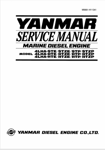 YANMAR 4LHA MARINE ENGINES (M9961-H11341) SERVICE MANUAL - PDF FILE