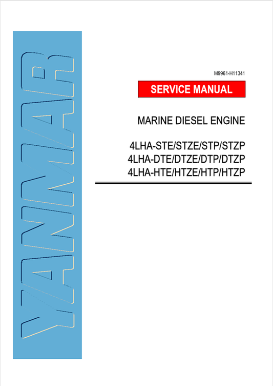 YANMAR 4LHA SERIES (M9961-H11341) SERVICE AND REPAIR MANUAL - PDF FILE