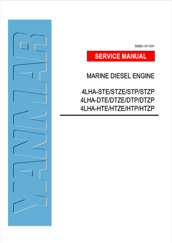 YANMAR 4LHA SERIES (M9961-H11341) SERVICE AND REPAIR MANUAL - PDF FILE