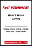 YANMAR 4TNE94, 4TNE98, 4TNE106T INDUSTRIAL DIESEL ENGINE SERVICE REPAIR MANUAL - PDF FILE