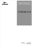 YANMAR 4TNE98-G1A (0CR10-G45800) PARTS MANUAL - PDF FILE