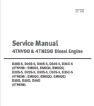 YANMAR 4TNV98, 4TNE98 (SB4319E00) SERVICE MANUAL - PDF FILE