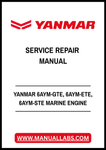 YANMAR 6AYM-GTE, 6AYM-ETE, 6AYM-STE MARINE ENGINE SERVICE REPAIR MANUAL - PDF FILE