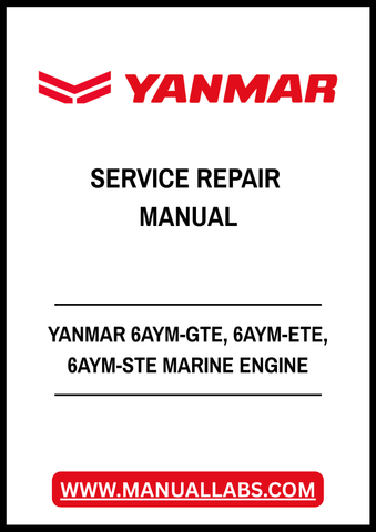 YANMAR 6AYM-GTE, 6AYM-ETE, 6AYM-STE MARINE ENGINE SERVICE REPAIR MANUAL - PDF FILE