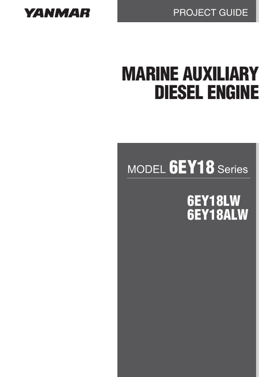 YANMAR 6EY18 DIESEL ENGINE (0GEY1-G00300) PARTS MANUAL - PDF FILE