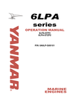 YANMAR 6LPA MARINE ENGINES (0A6LP-G00101) OPERATION MANUAL - PDF FILE