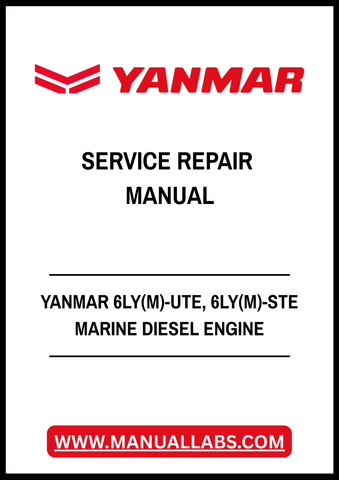 YANMAR 6LY(M)-UTE, 6LY(M)-STE MARINE DIESEL ENGINE SERVICE REPAIR MANUAL - PDF FILE