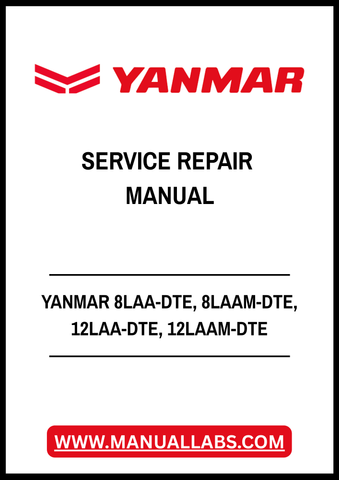 YANMAR 8LAA-DTE, 8LAAM-DTE, 12LAA-DTE, 12LAAM-DTE MARINE DIESEL ENGINE SERVICE REPAIR MANUAL - PDF FILE