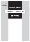 YANMAR EF494T DIESEL TARCTOR TECHNICAL MANUAL - PDF FILE