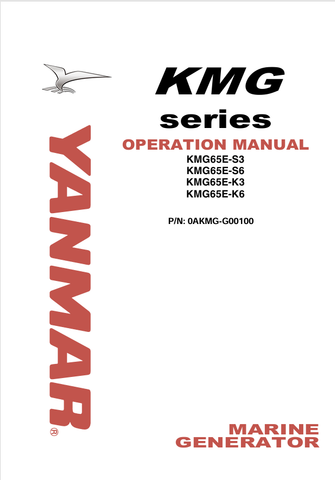 YANMAR KMG65E (0AKMG-G00100) OPERATION MANUAL - PDF FILE