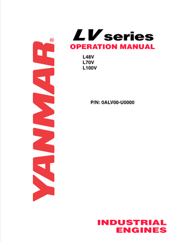 YANMAR L48V, L70V, L100V OPERATION MANUAL - PDF FILE