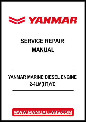 YANMAR MARINE DIESEL ENGINE 2-4LM(HT)YE SERVICE REPAIR MANUAL - PDF FILE