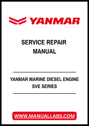 YANMAR MARINE DIESEL ENGINE SVE SERIES SERVICE REPAIR MANUAL - PDF FILE