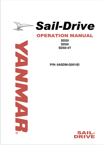 YANMAR SD20, SD50, SD50-4T (0ASDM-G00101) OPERATION MANUAL - PDF FILE