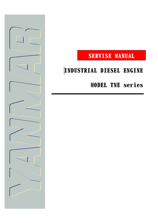 YANMAR TNE SERIES SERVICE MANUAL - PDF FILE