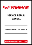YANMAR SV08-1 EXCAVATOR SERVICE REPAIR MANUAL - PDF FILE