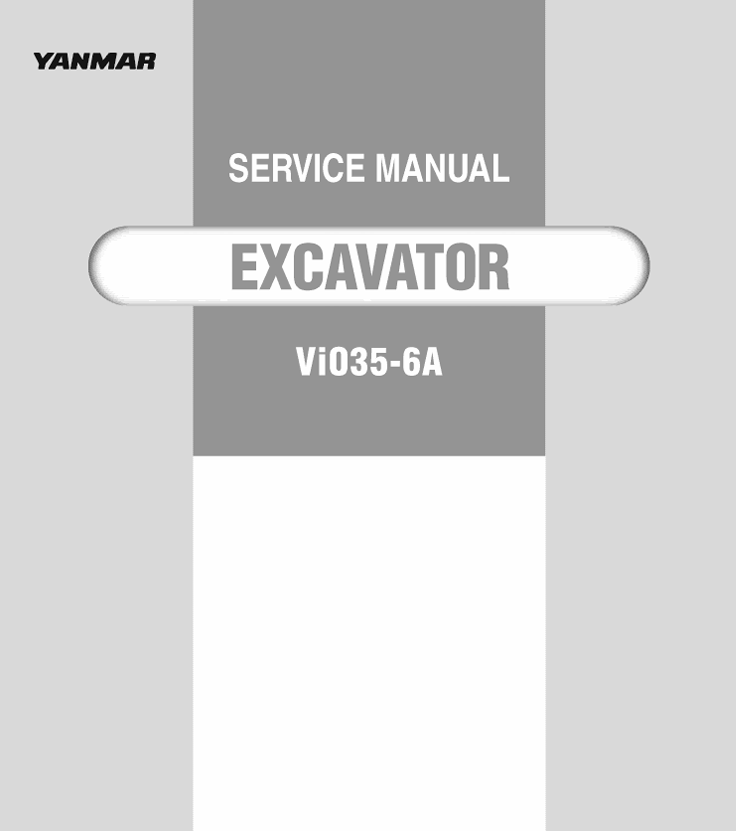 YANMAR VIO35-6A SERVICE MANUAL - PDF FILE