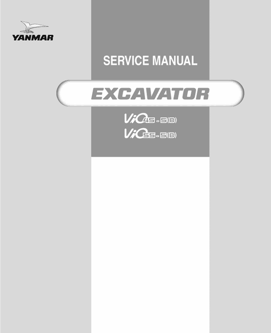 YANMAR VIO45, VIO55 DIESEL ENGINE SERVICE MANUAL - PDF FILE