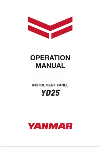 YANMAR YD25 (164100-29010) OPERATION MANUAL - PDF FILE