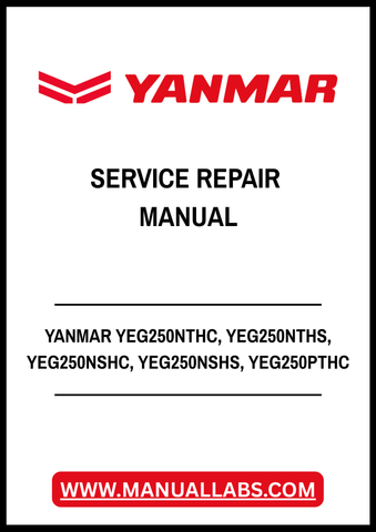 YANMAR YEG250NTHC, YEG250NTHS, YEG250NSHC, YEG250NSHS, YEG250PTHC, YEG250PTHS, YEG250PSHC, YEG250PSHS GENERATOR SERVICE REPAIR MANUAL - PDF FILE