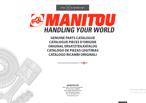 Yanmar 4TNV98-YTBL, 4TNV106T-XTBL Engine Parts Catalogue Manual (917086) - PDF File