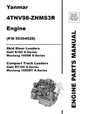 YANMAR 4TNV98-ZNMS3R ENGINE PARTS CATALOGUE MANUAL 50940311 - PDF FILE