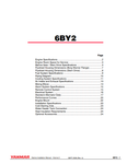 YANMAR ZT350 BY, BY2, LH, LP, LY, CX, SY Series INSTALLATION MANUAL 