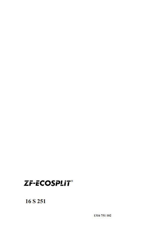 Unlock the full potential of your ZF 16 S 251 transmission with the comprehensive ZF 16 S 251 Transmission Service Manual (5871 970 002) in PDF format. This essential guide provides detailed instructions, diagrams, and troubleshooting tips to ensure optimal performance and longevity of your transmission system. Whether you're a professional mechanic or a DIY enthusiast, this manual is your go-to resource for efficient maintenance and repair, helping you save time and money while keeping your vehicle running