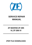 Unlock the full potential of your ZF Marine ZF 285 IV and ZF 286 IV with our comprehensive Service Repair Manual, available in a convenient PDF format. This essential guide is designed to provide you with detailed instructions and insights, ensuring that you can perform maintenance and repairs with confidence.