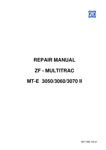 Unlock the full potential of your ZF MULTITRAC MT-E 3050/3060/3070 II with the comprehensive service manual (5871.565.102) available in PDF format. This essential guide provides detailed instructions, troubleshooting tips, and maintenance procedures to ensure your equipment operates at peak performance. With easy navigation and clear diagrams, this manual is an invaluable resource for both professionals and DIY enthusiasts, making repairs and servicing straightforward and efficient. Don't miss out on the op