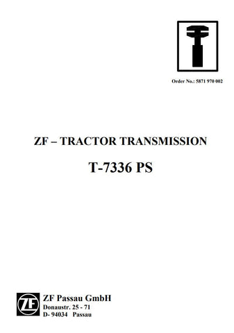 Unlock the full potential of your ZF T-7336 PS tractor with the comprehensive Transmission Repair Manual (5871 970 002) in PDF format. This essential guide provides detailed instructions, diagrams, and troubleshooting tips to ensure your tractor operates at peak performance. Whether you're a seasoned mechanic or a DIY enthusiast, this manual simplifies complex repairs, saving you time and money. Invest in your equipment's longevity and efficiency today with this invaluable resource.