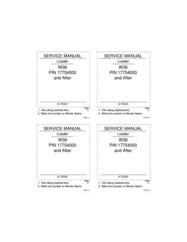 Enhance your maintenance routine with the CASE W36 Wheel Loader Service Manual (Part No. 8-71580). This comprehensive guide is designed specifically for the CASE W36 model, providing you with detailed instructions and insights to keep your equipment running smoothly and efficiently.