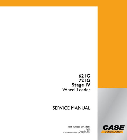 Enhance your maintenance routine with the CASE 621G, 721G Stage IV Wheel Loader Service Manual (Part Number: 51428211). This comprehensive guide is designed specifically for your CASE wheel loader, ensuring you have all the necessary information at your fingertips to keep your equipment running smoothly.