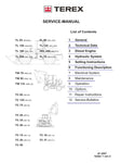 Terex tC50 Excavator Workshop Service Repair Manual Instant Download