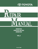 Toyota 8FBES15U, 8FBE(H)U15-20U Forklift Service Repair Manual Vol. 2 - PDF File Download