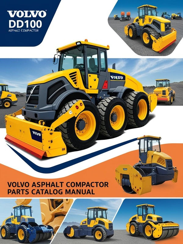 VOLVO DD100 ASPHALT COMPACTOR (COA) PARTS CATALOG MANUAL (PDF FILE)